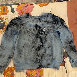 Big bud Tie-Dye Women's Sweatshirt cornflower